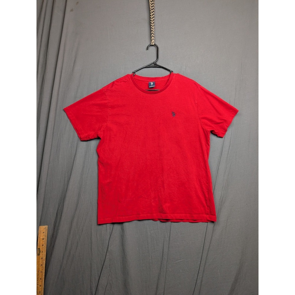 Men's U.S Polo Assn. Red Tee Shirt Sz L